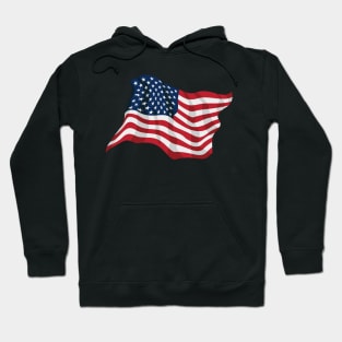 American Pride USA Flag Waving Hoodie